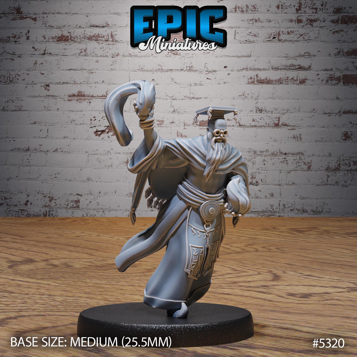 DnD Schoolar wizard - Resin Miniature - Tabletop miniature - Fantasy Miniature - 32mm - D&D - Sci-fi Miniature