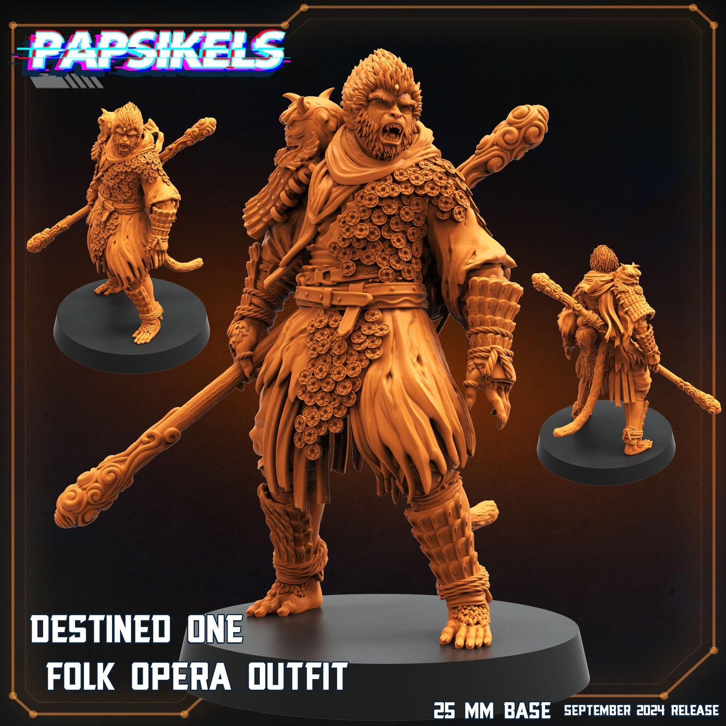 DESTINED ONE FOLK - Resin Miniature - Tabletop miniature - Fantasy Miniature - 32mm - D&D - Sci-fi Miniature- Papsikel