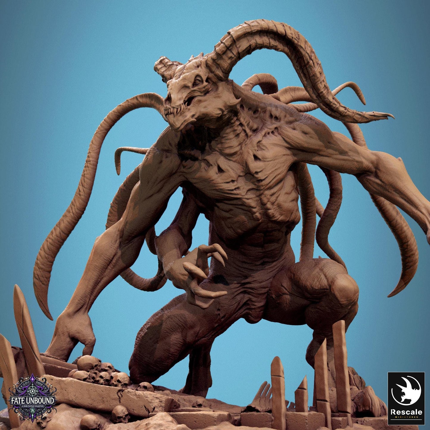 Draethon - Resin Miniature - Tabletop miniature - Fantasy Miniature - 32mm - D&D - Sci-fi Miniature - Papsikel DnD