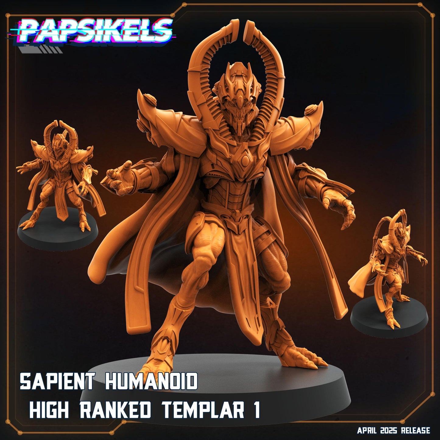 Sapient Humanoid - Resin Miniature - Tabletop miniature - Fantasy Miniature - 32mm - D&D - Sci-fi Miniature - Papsikel