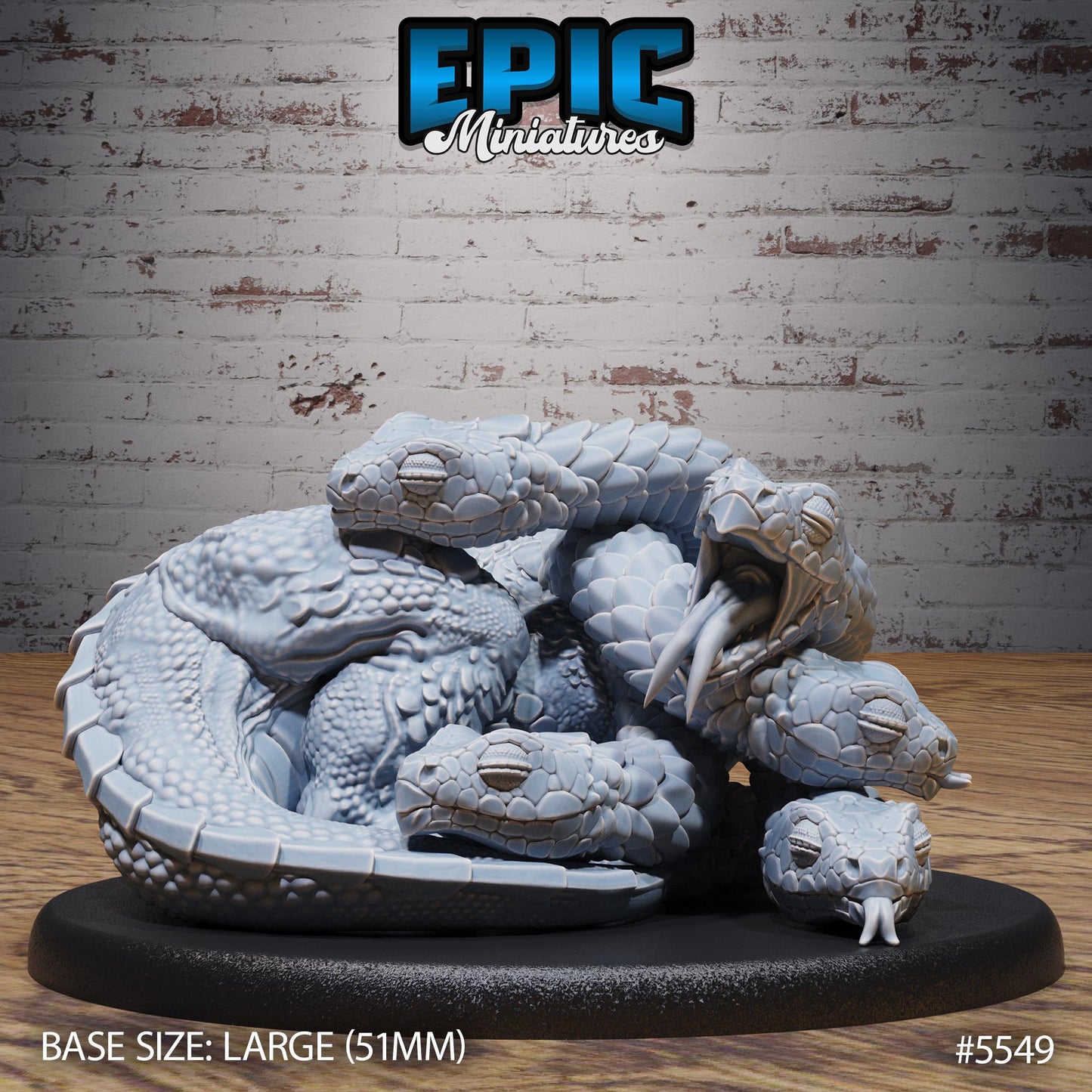 Baby Hydra - Resin Miniature - Tabletop miniature - Fantasy Miniature - 32mm - D&D - Sci-fi Miniature - Rescale