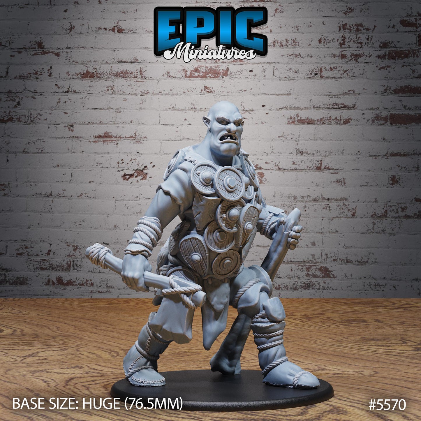 Shield Hill Giant - Resin Miniature - Tabletop miniature - Fantasy Miniature - 32mm - D&D - Sci-fi Miniature - Rescale