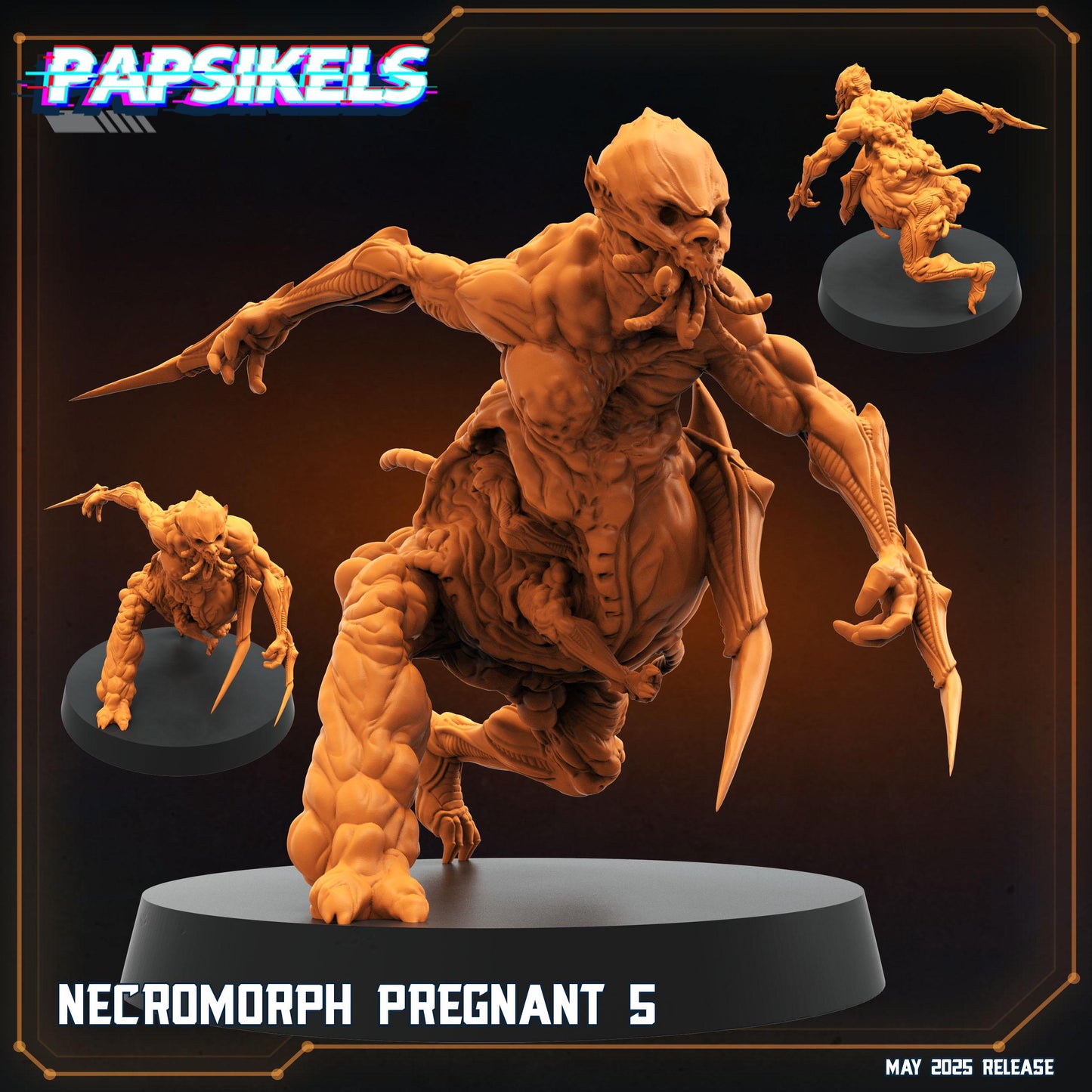 Necromorphs - Resin Miniature - Tabletop miniature - Fantasy Miniature - 32mm - D&D - Sci-fi Miniature- Papsikel