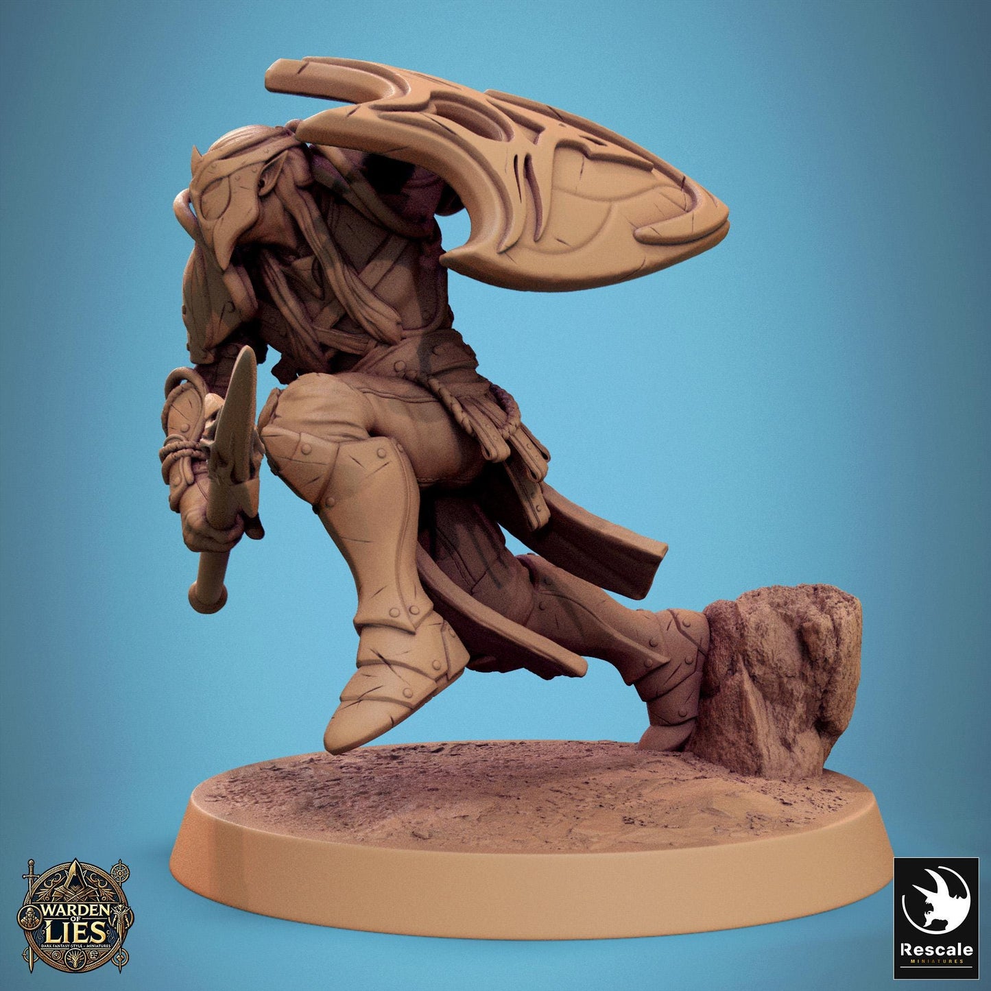 Moon Elf Sentinels 2 - Hollowed - Resin Miniature - Tabletop miniature - Fantasy Miniature - 32mm - D&D - Sci-fi Miniature - Rescale DnD