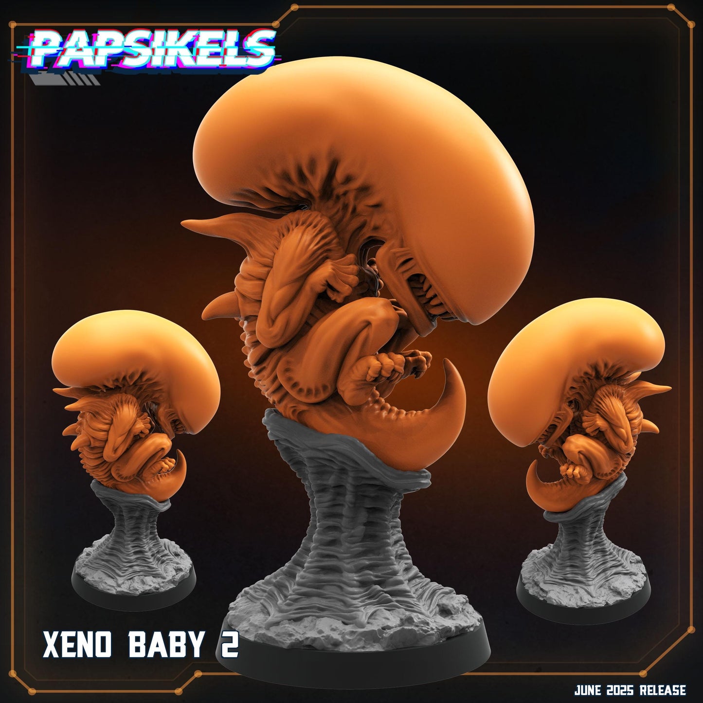 Xeno Baby - Resin Miniature - Tabletop miniature - Fantasy Miniature - 32mm - D&D - Sci-fi Miniature- Papsikel