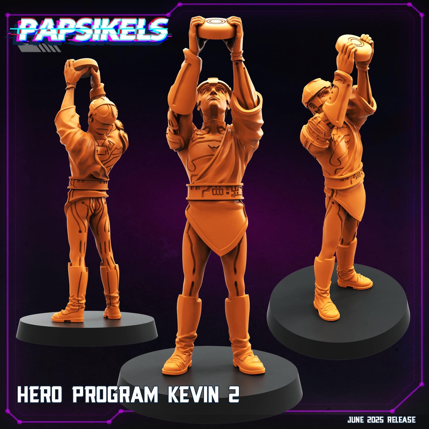 Hero Program Kevin - Resin Miniature - Tabletop miniature - Fantasy Miniature - 32mm - D&D - Sci-fi Miniature- Papsikel