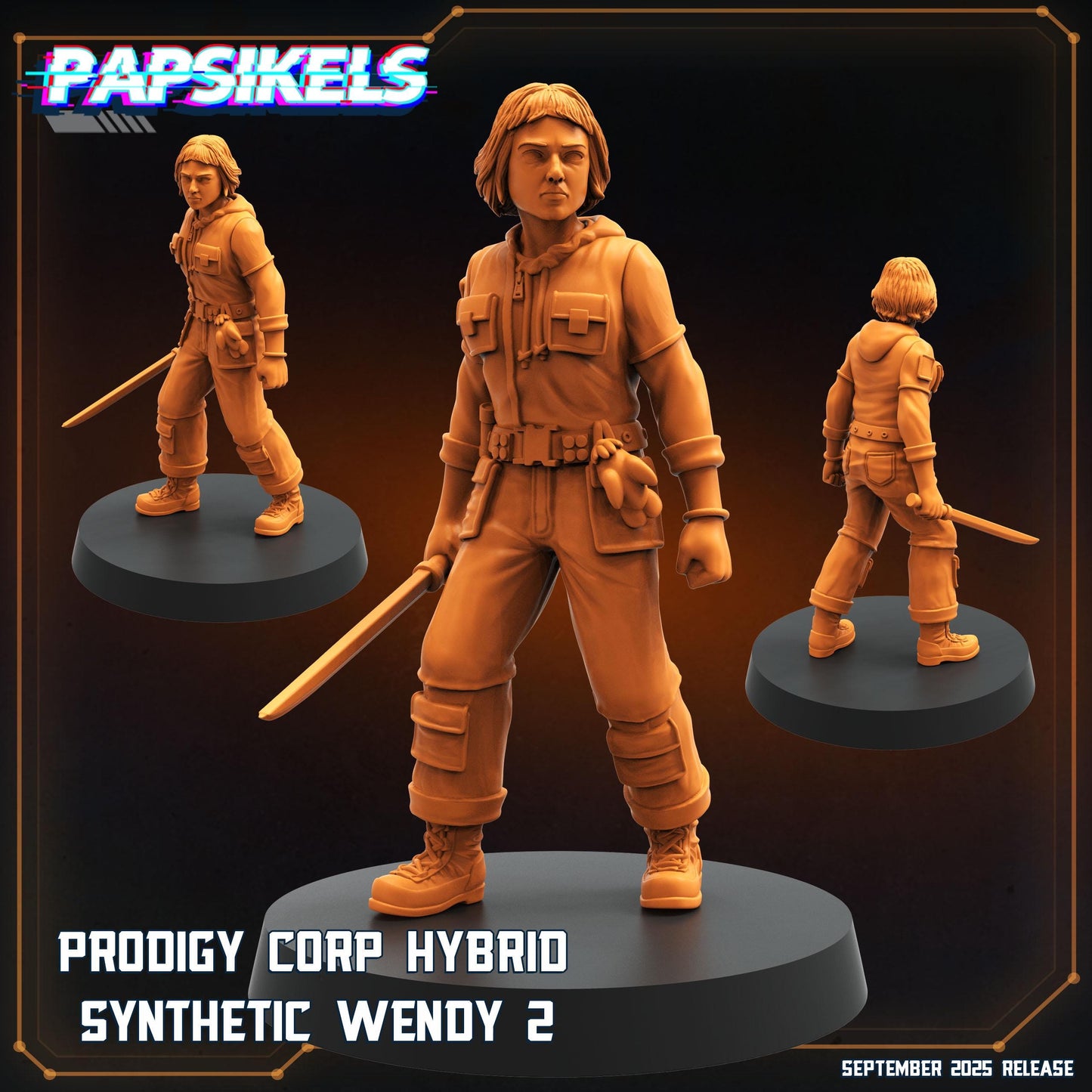 Scientist Kirsh/Wendy - Resin Miniature - Tabletop miniature - Fantasy Miniature - 32mm - D&D - Sci-fi Miniature- Papsikel