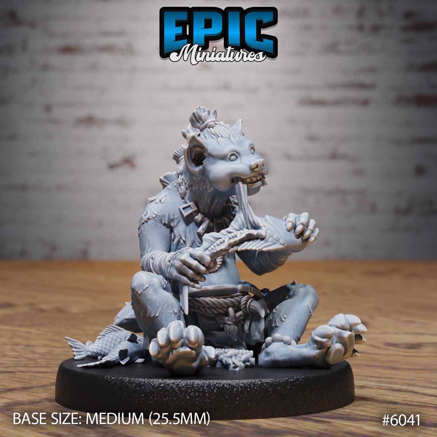 Young Gnoll - Resin Miniature - Tabletop miniature - Fantasy Miniature - 32mm - D&D - Sci-fi Miniature
