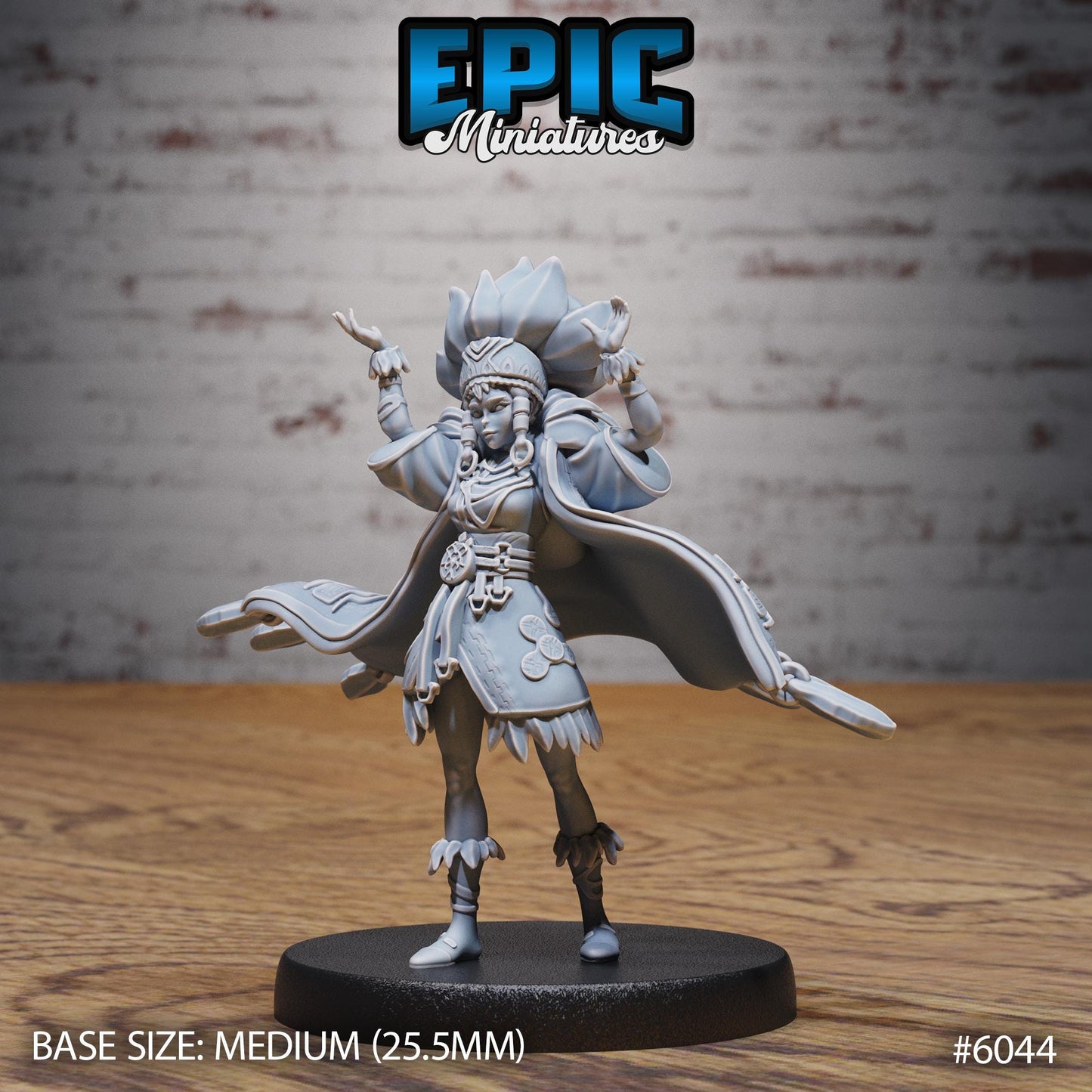 Native Princess - Resin Miniature - Tabletop miniature - Fantasy Miniature - 32mm - D&D - Sci-fi Miniature