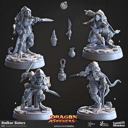 Cast 4 Release   -  Resin Miniature - Tabletop  miniature - Fantasy Miniature - 32mm - D&D -  Aug 23 (Copy)