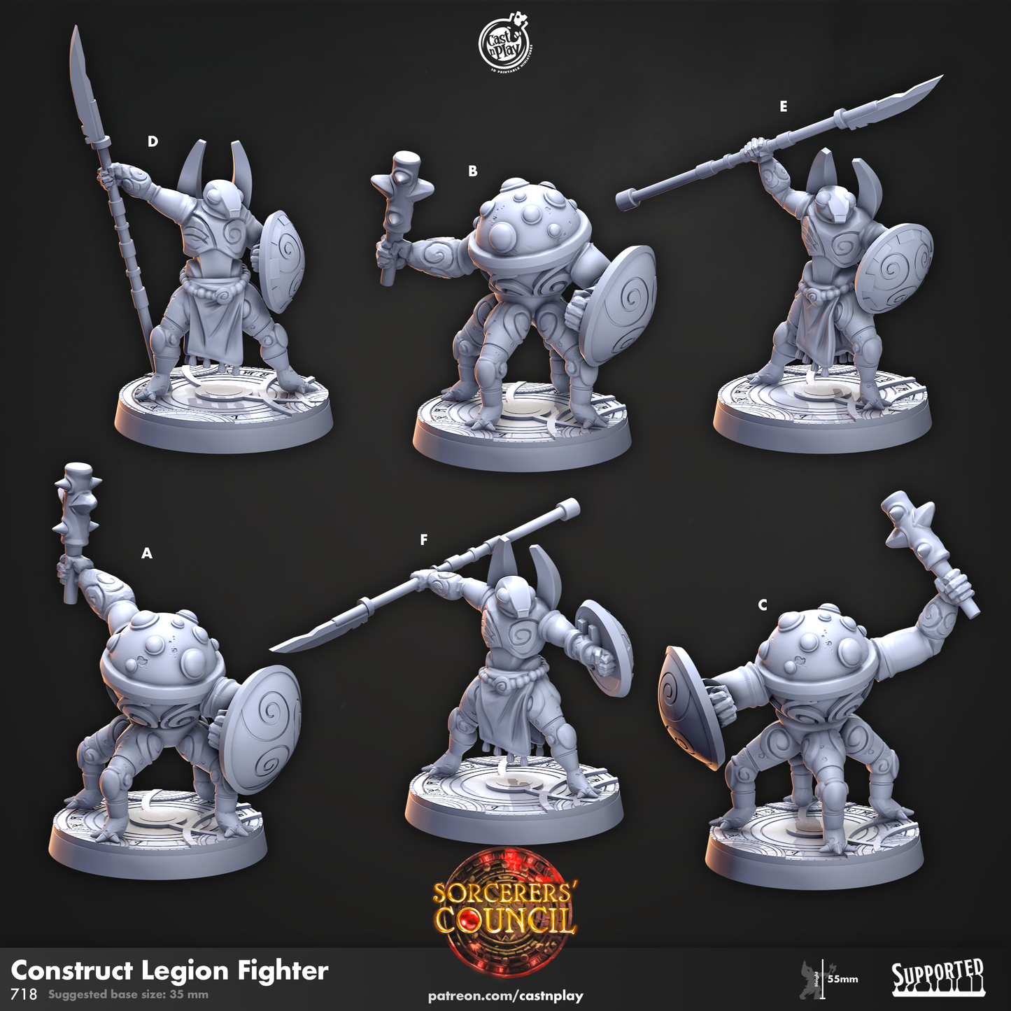 Cast 3 Release   -  Resin Miniature - Tabletop  miniature - Fantasy Miniature - 32mm - D&D -  Aug 23