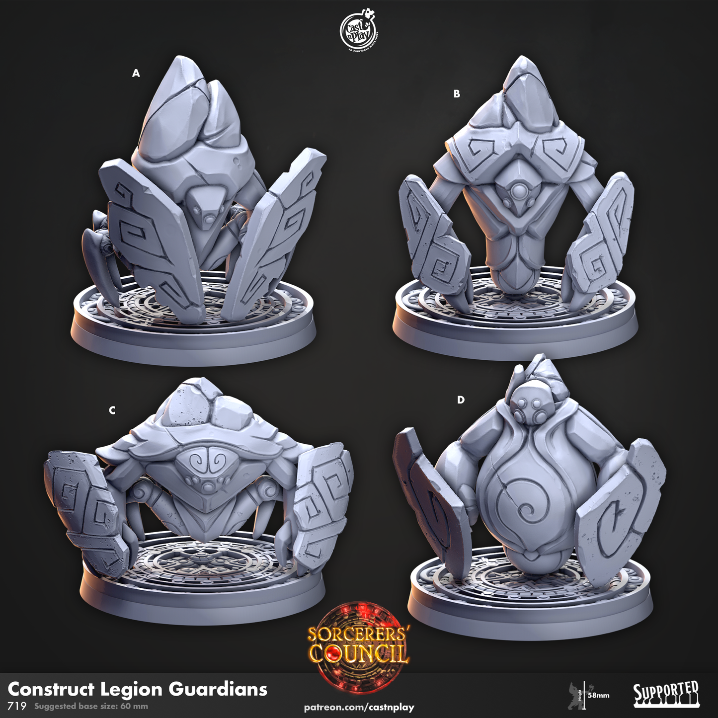 Cast 3 Release   -  Resin Miniature - Tabletop  miniature - Fantasy Miniature - 32mm - D&D -  Aug 23