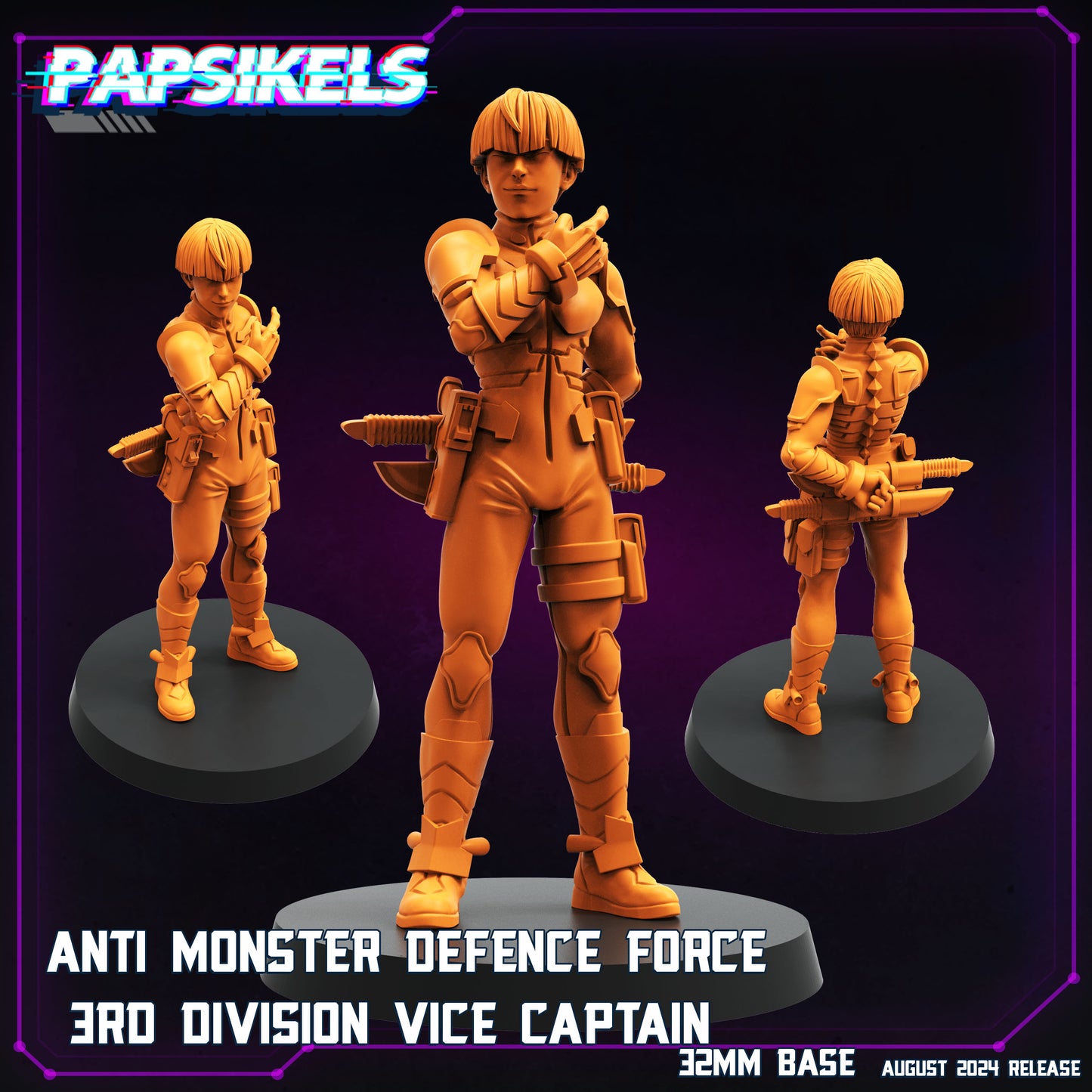 Papsikel august 2024 Cyberpunk  -  Resin Miniature - Tabletop  miniature - Fantasy Miniature - 32mm - D&D -  Sci-fi Miniature - Papsikel