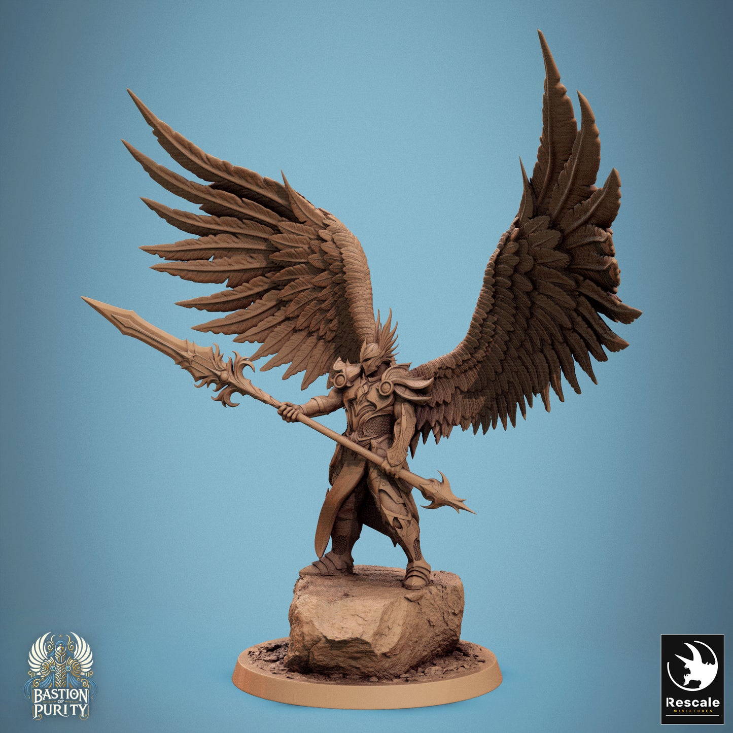 Aurelian Skyblade  -  Resin Miniature - Tabletop  miniature - Fantasy Miniature - 32mm - D&D -  Sci-fi Miniature - Rescale