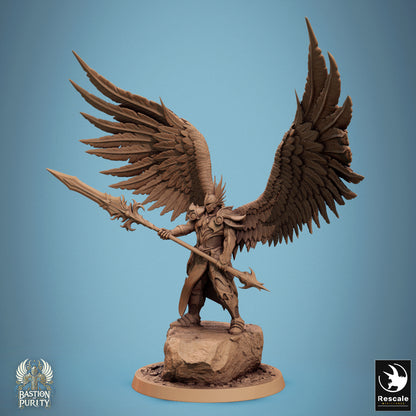 Aurelian Skyblade  -  Resin Miniature - Tabletop  miniature - Fantasy Miniature - 32mm - D&D -  Sci-fi Miniature - Rescale