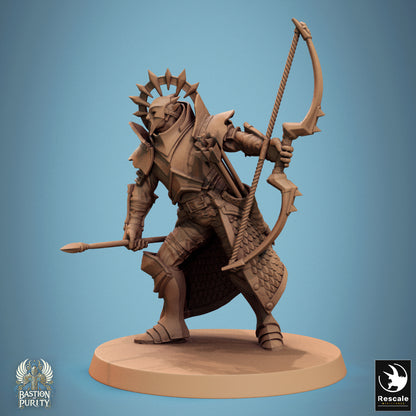 Aeterna Infantry - Archers -  Resin Miniature - Tabletop  miniature - Fantasy Miniature - 32mm - D&D -  Sci-fi Miniature - Papsikel