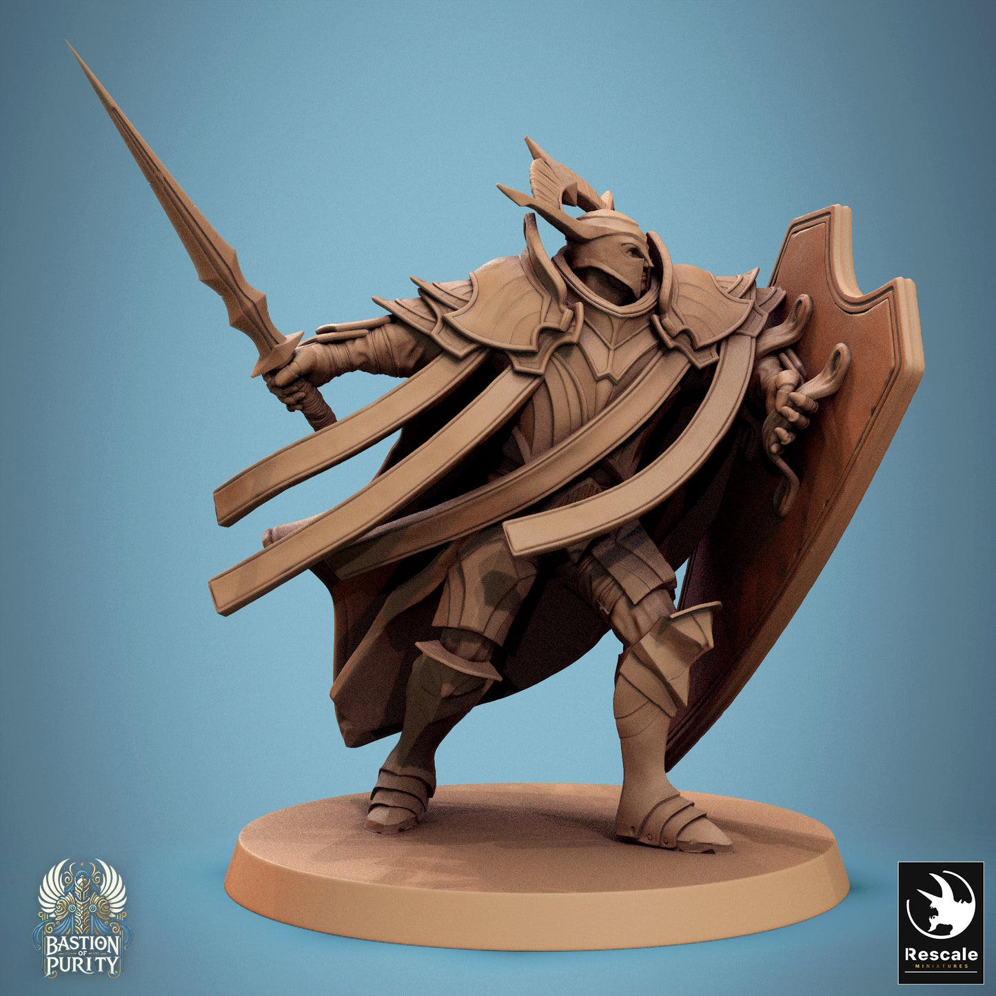 Aeterna Infantry - Soldiers -  Resin Miniature - Tabletop  miniature - Fantasy Miniature - 32mm - D&D -  Sci-fi Miniature - Papsikel