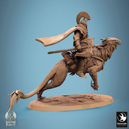 Gryph - Warriors  -  Resin Miniature - Tabletop  miniature - Fantasy Miniature - 32mm - D&D -  Sci-fi Miniature - Papsikel
