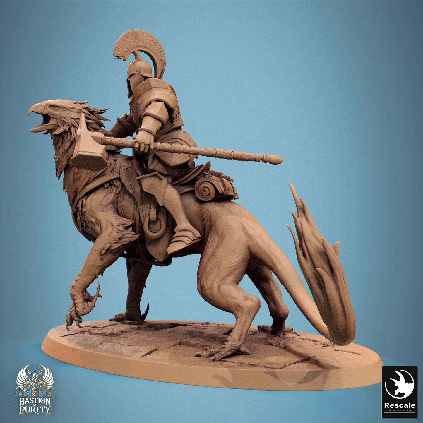 Gryph - Warriors  -  Resin Miniature - Tabletop  miniature - Fantasy Miniature - 32mm - D&D -  Sci-fi Miniature - Papsikel
