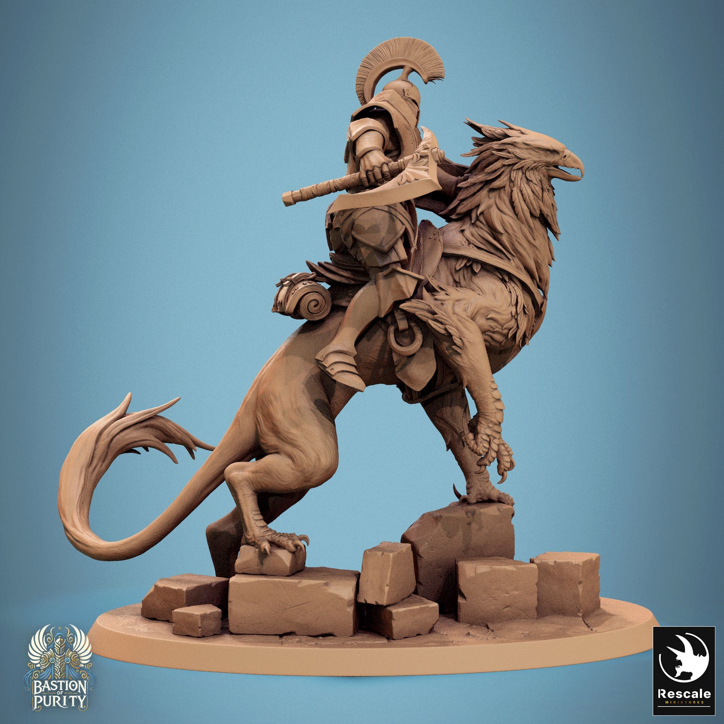 Gryph - Warriors  -  Resin Miniature - Tabletop  miniature - Fantasy Miniature - 32mm - D&D -  Sci-fi Miniature - Papsikel