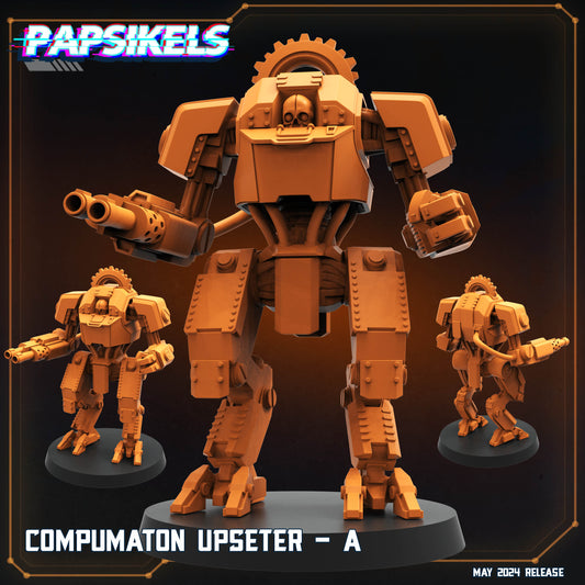 Compumaton Upseter -  Resin Miniature - Tabletop  miniature - Fantasy Miniature - 32mm - D&D -  Sci-fi Miniature- Papsikel