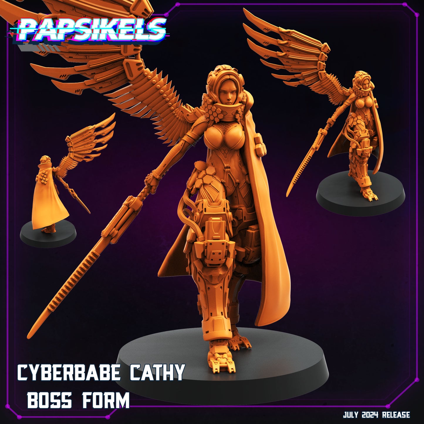 CYBERBABES   -  Resin Miniature - Tabletop  miniature - Fantasy Miniature - 32mm - D&D -  Sci-fi Miniature - Papsikel (Copy)