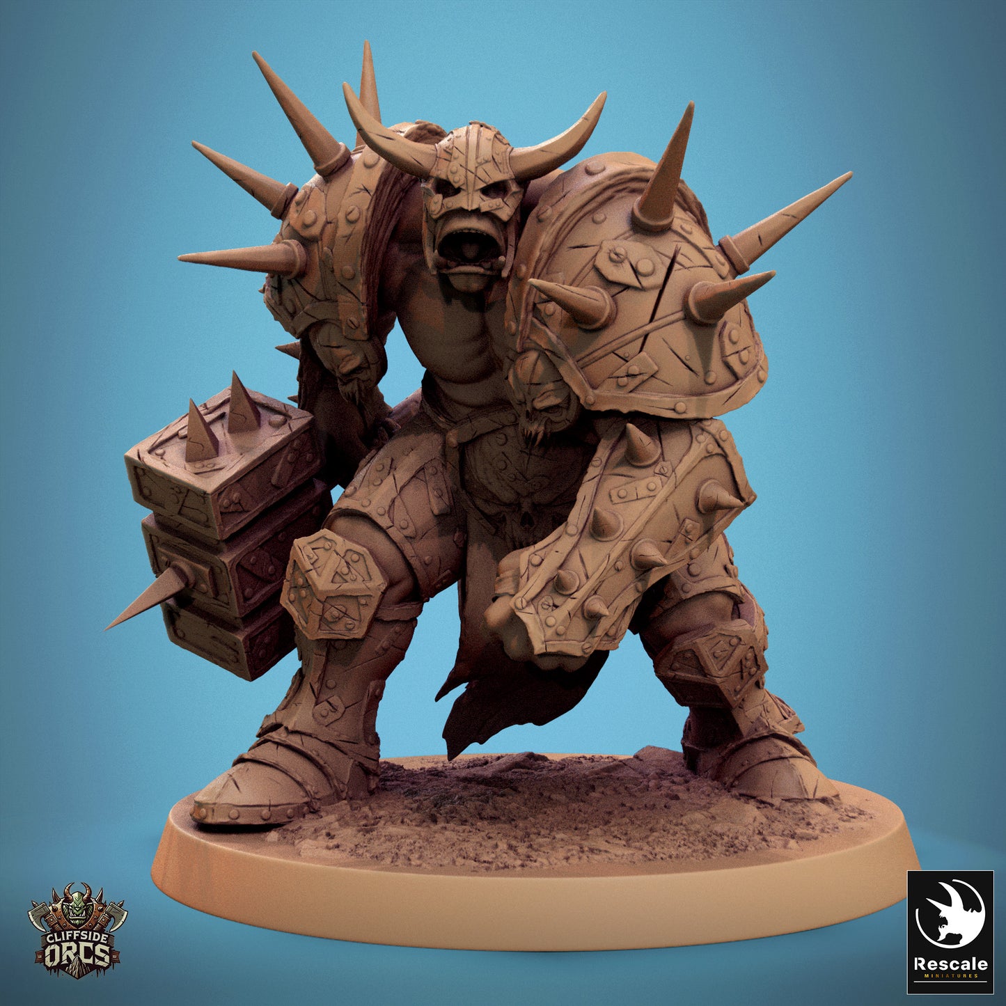 Brutal Orcs  -  Resin Miniature - Tabletop  miniature - Fantasy Miniature - 32mm - D&D -  Sci-fi Miniature - Papsikel