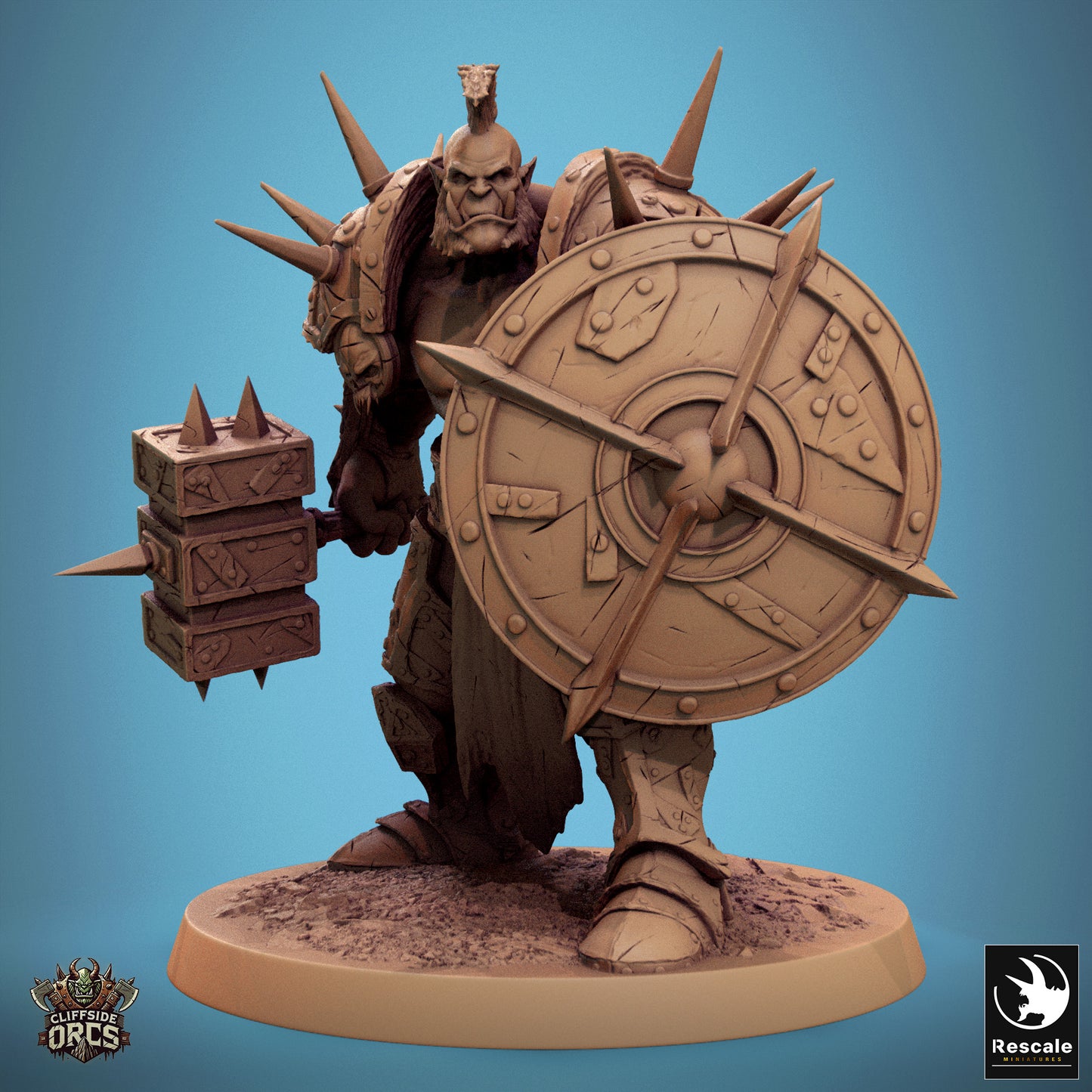 Brutal Orcs  -  Resin Miniature - Tabletop  miniature - Fantasy Miniature - 32mm - D&D -  Sci-fi Miniature - Papsikel