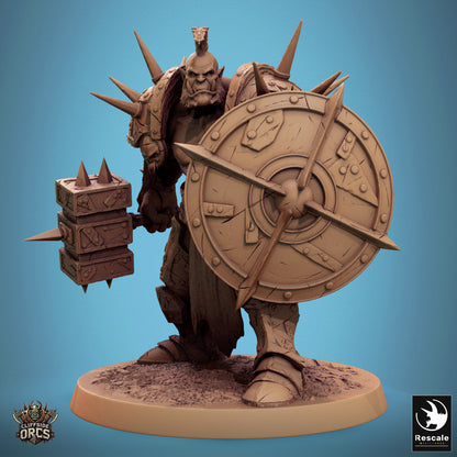 Brutal Orcs  -  Resin Miniature - Tabletop  miniature - Fantasy Miniature - 32mm - D&D -  Sci-fi Miniature - Papsikel