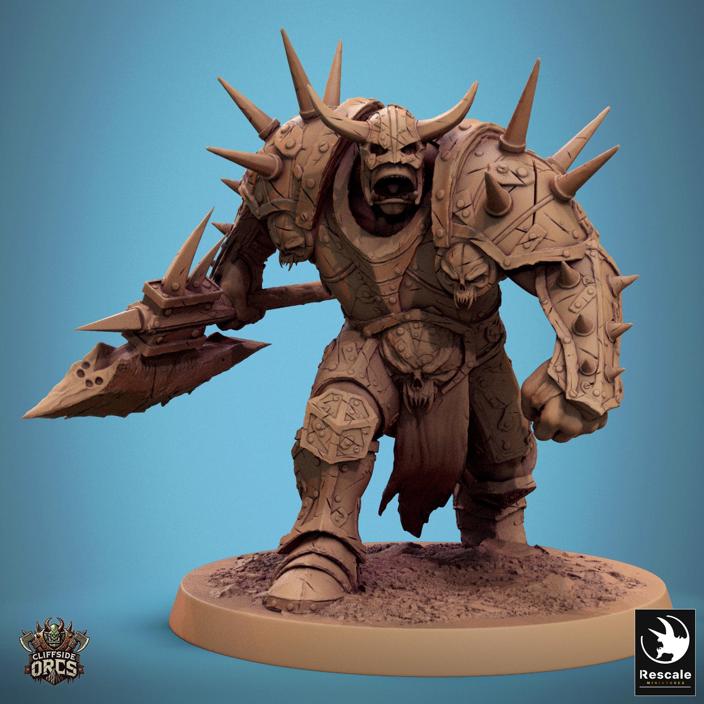 Brutal Orcs  -  Resin Miniature - Tabletop  miniature - Fantasy Miniature - 32mm - D&D -  Sci-fi Miniature - Papsikel