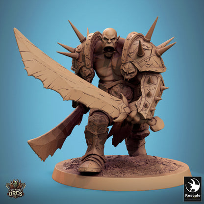 Brutal Orcs  -  Resin Miniature - Tabletop  miniature - Fantasy Miniature - 32mm - D&D -  Sci-fi Miniature - Papsikel