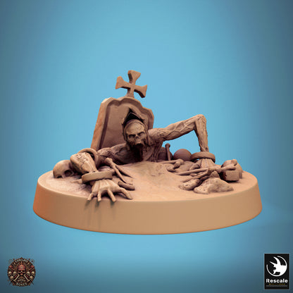 Zombie  -  Resin Miniature - Tabletop  miniature - Fantasy Miniature - 32mm - D&D -  Sci-fi Miniature - Rescale