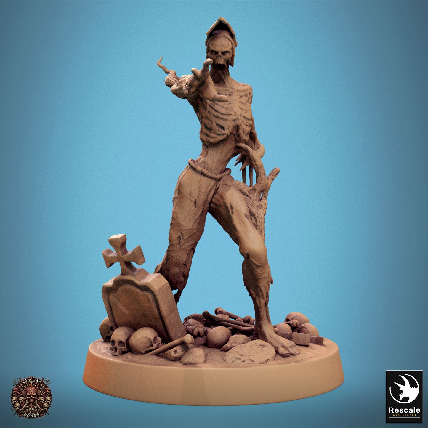 Zombie  -  Resin Miniature - Tabletop  miniature - Fantasy Miniature - 32mm - D&D -  Sci-fi Miniature - Rescale