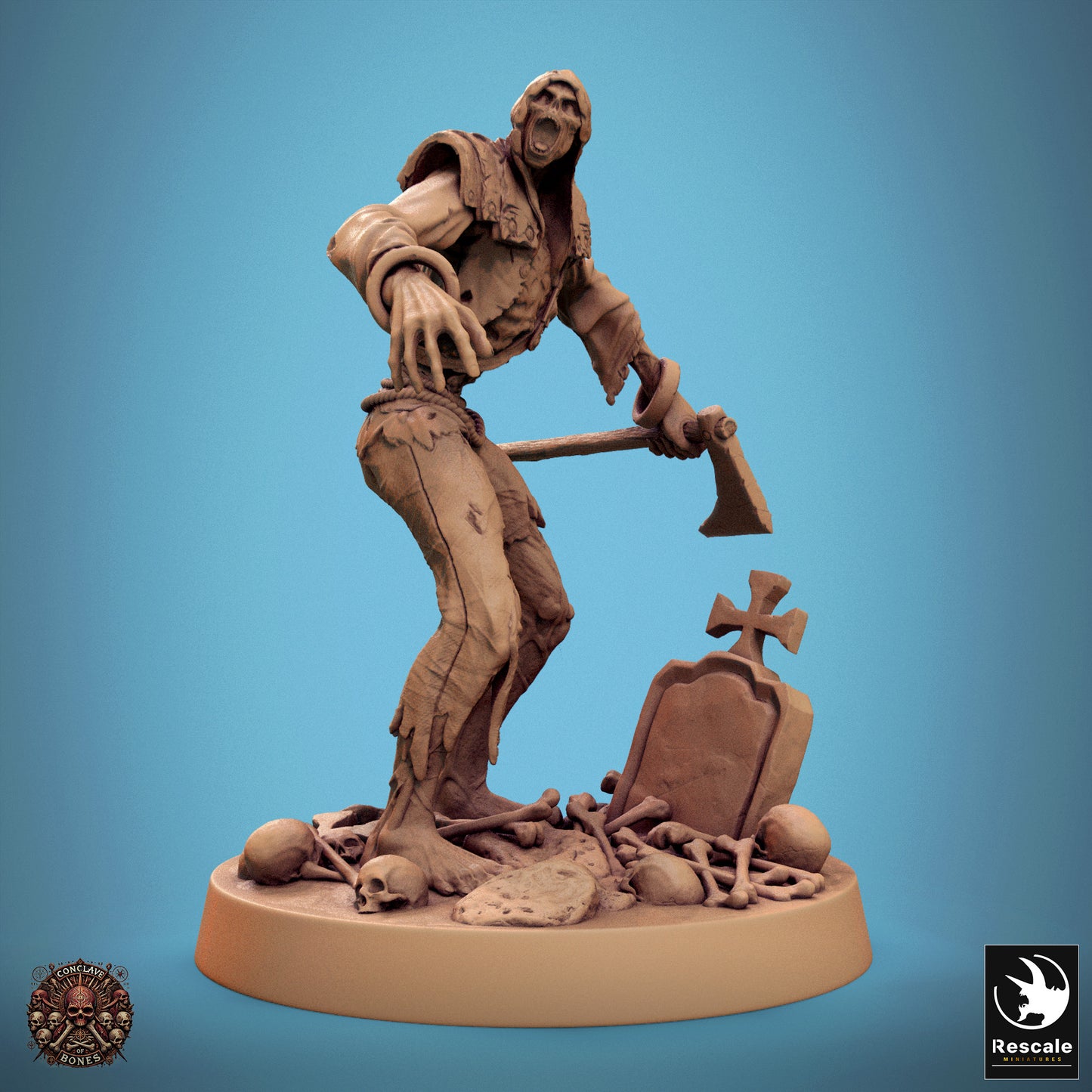 Zombie  -  Resin Miniature - Tabletop  miniature - Fantasy Miniature - 32mm - D&D -  Sci-fi Miniature - Rescale