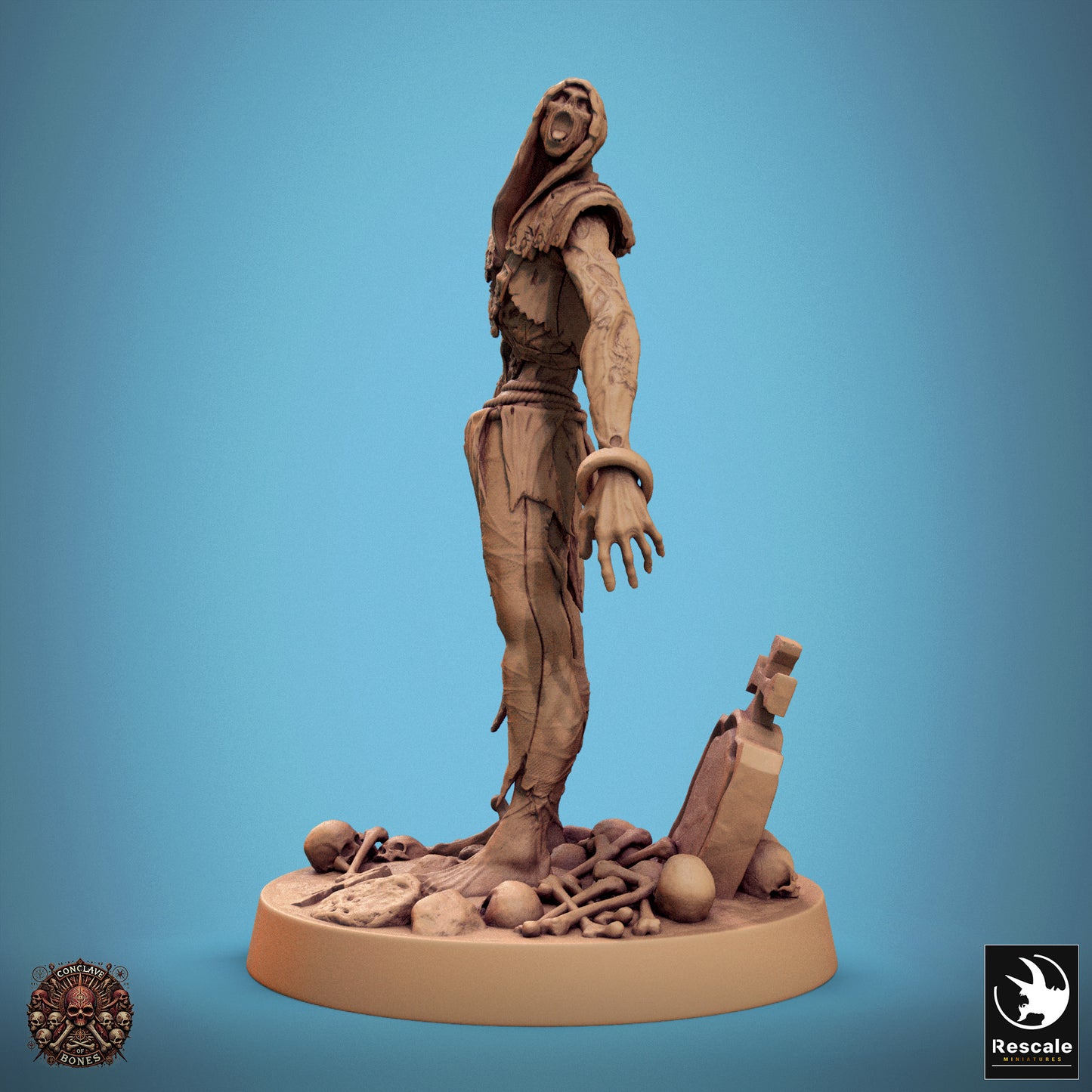 Zombie  -  Resin Miniature - Tabletop  miniature - Fantasy Miniature - 32mm - D&D -  Sci-fi Miniature - Rescale