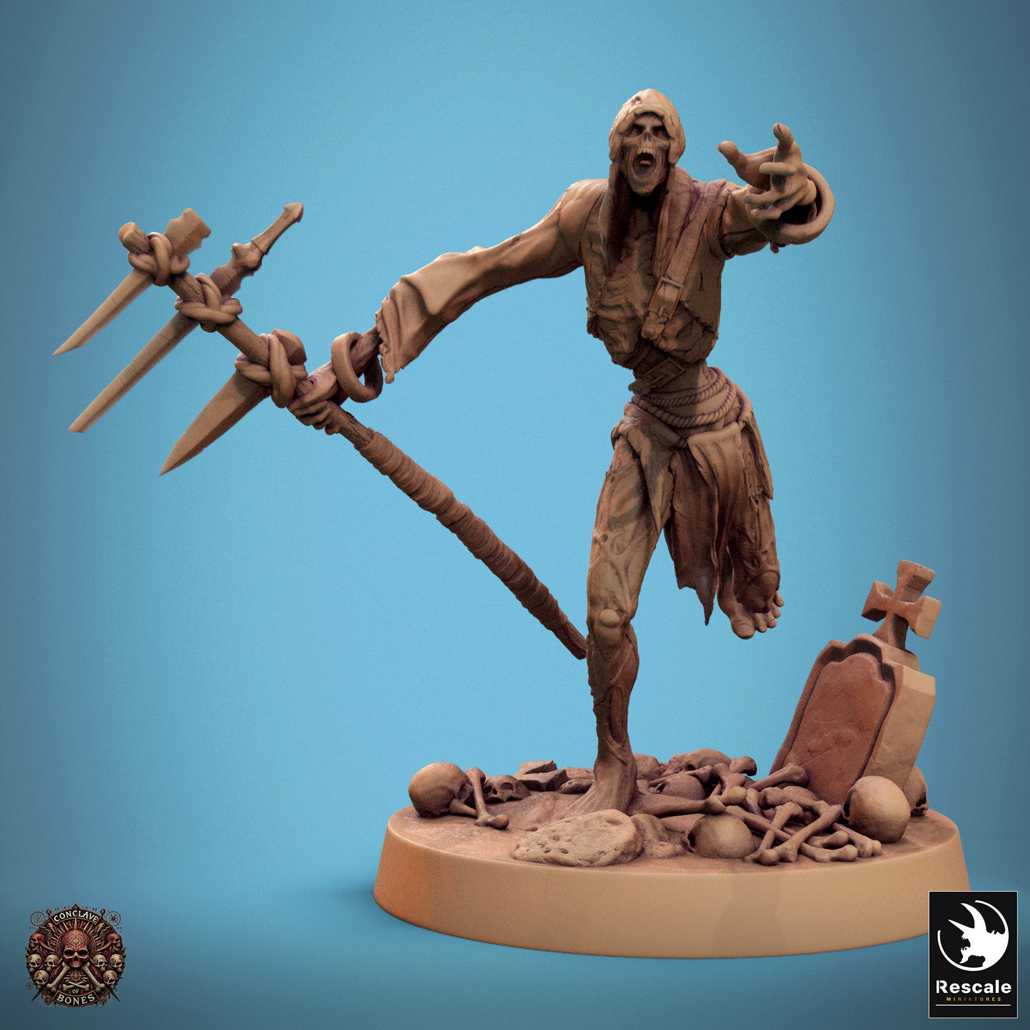 Zombie  -  Resin Miniature - Tabletop  miniature - Fantasy Miniature - 32mm - D&D -  Sci-fi Miniature - Rescale