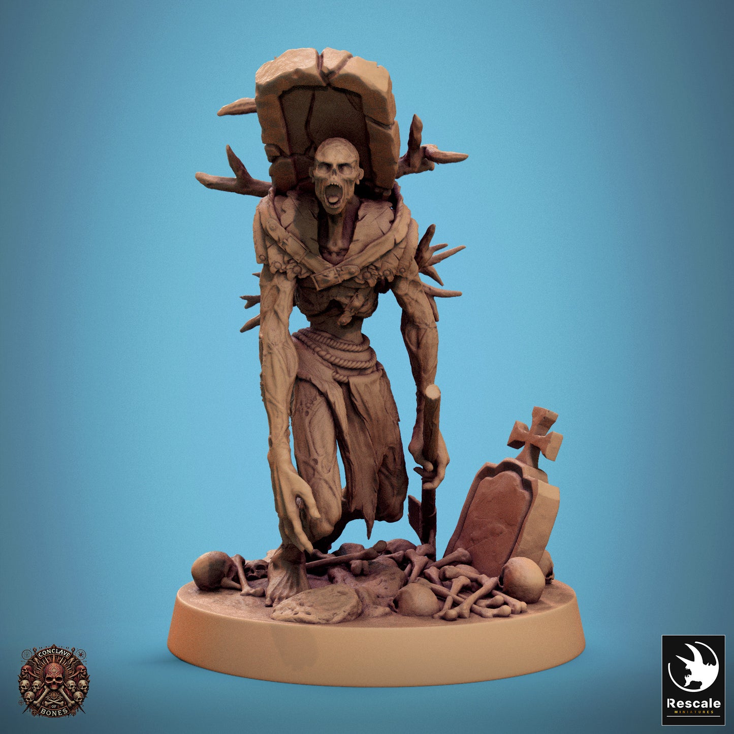 Zombie  -  Resin Miniature - Tabletop  miniature - Fantasy Miniature - 32mm - D&D -  Sci-fi Miniature - Rescale