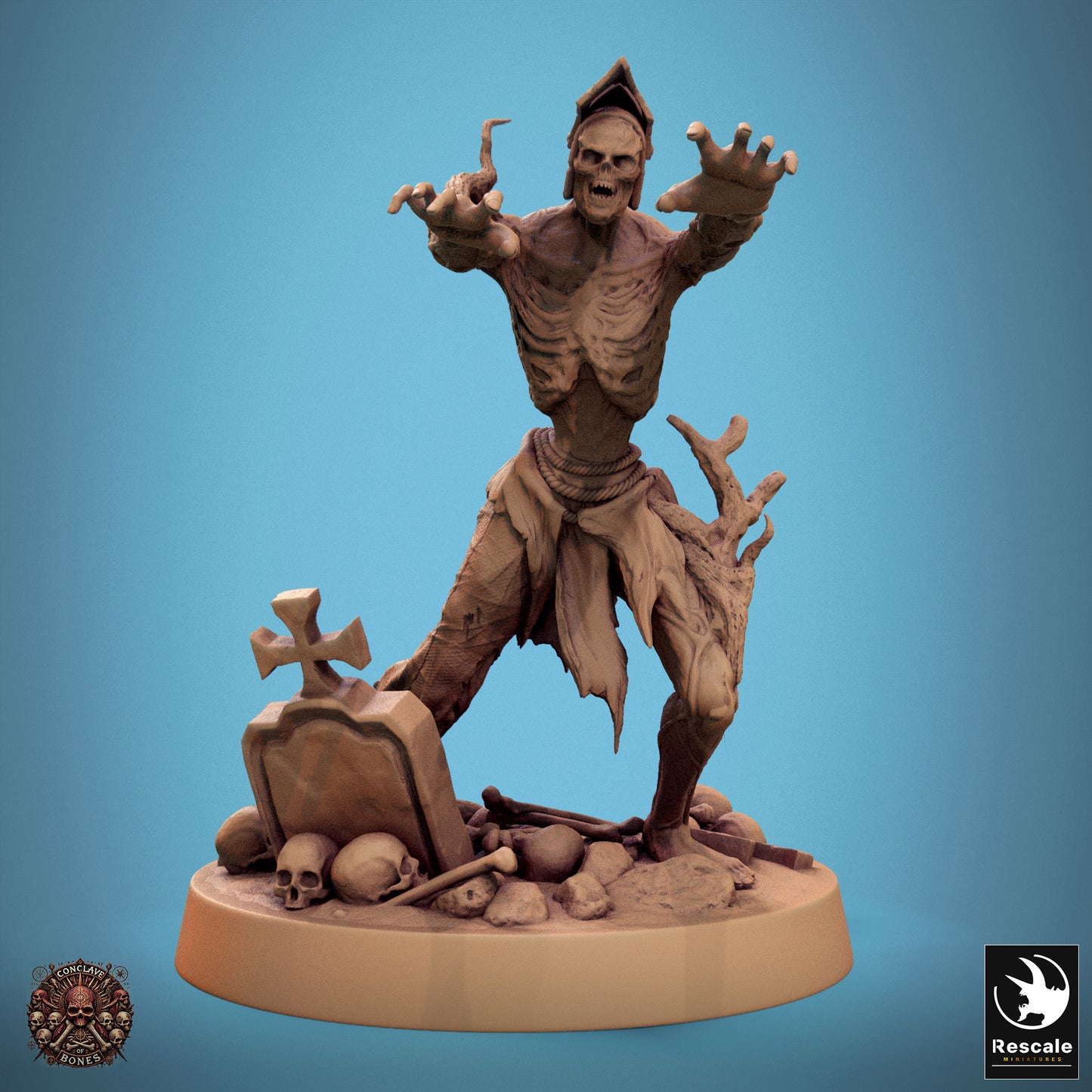 Zombie  -  Resin Miniature - Tabletop  miniature - Fantasy Miniature - 32mm - D&D -  Sci-fi Miniature - Rescale