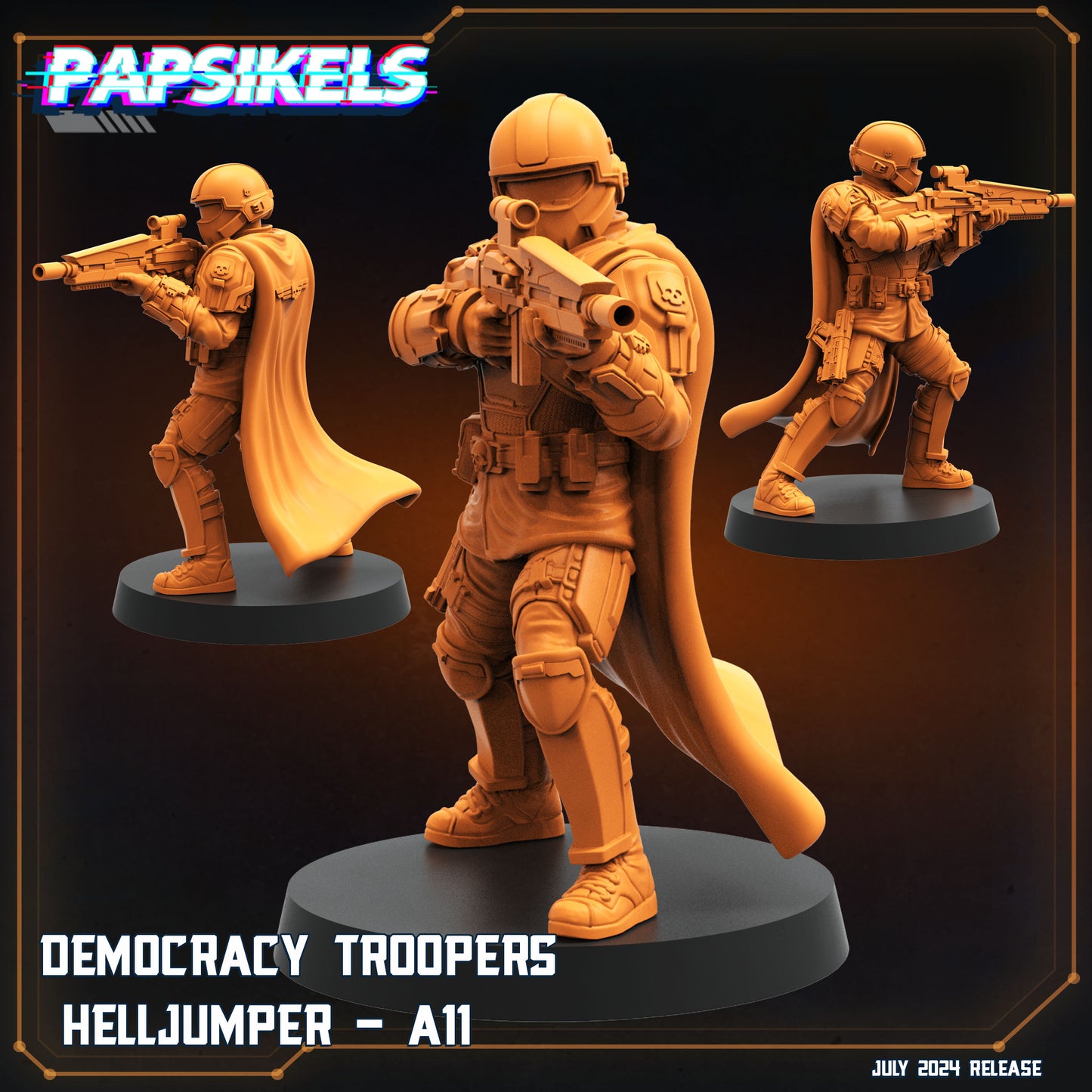 Papsikel SCI-FI July Realease   -  Resin Miniature - Tabletop  miniature - Fantasy Miniature - 32mm - D&D -  Sci-fi Miniature - Papsikel