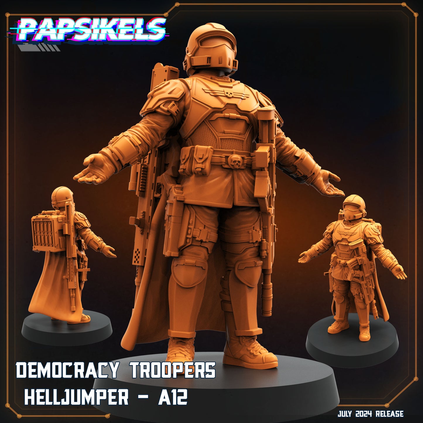 Papsikel SCI-FI July Realease   -  Resin Miniature - Tabletop  miniature - Fantasy Miniature - 32mm - D&D -  Sci-fi Miniature - Papsikel