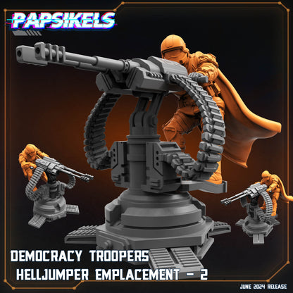 Democracy Troopers -  Resin Miniature - Tabletop  miniature - Fantasy Miniature - 32mm - D&D -  Sci-fi Miniature- Papsikel