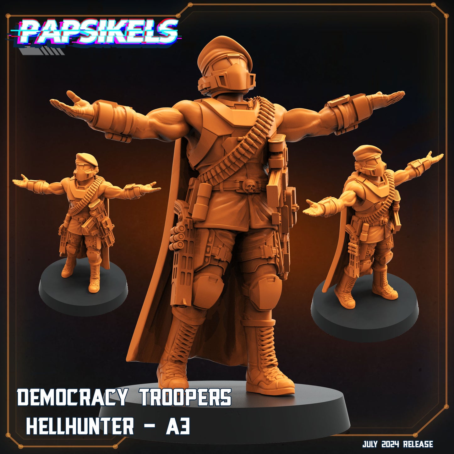 Papsikel SCI-FI July Realease   -  Resin Miniature - Tabletop  miniature - Fantasy Miniature - 32mm - D&D -  Sci-fi Miniature - Papsikel