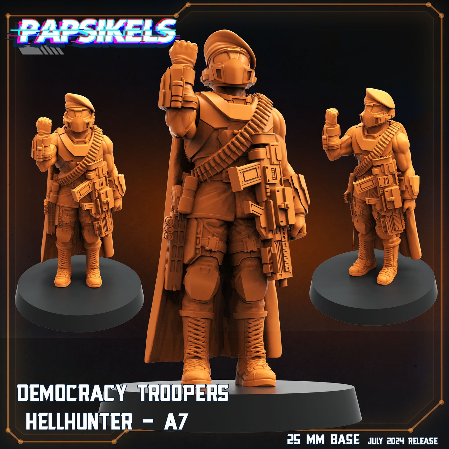 Papsikel SCI-FI July Realease   -  Resin Miniature - Tabletop  miniature - Fantasy Miniature - 32mm - D&D -  Sci-fi Miniature - Papsikel