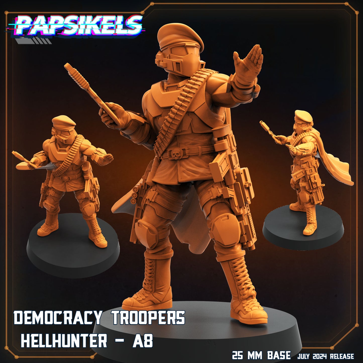 Papsikel SCI-FI July Realease   -  Resin Miniature - Tabletop  miniature - Fantasy Miniature - 32mm - D&D -  Sci-fi Miniature - Papsikel