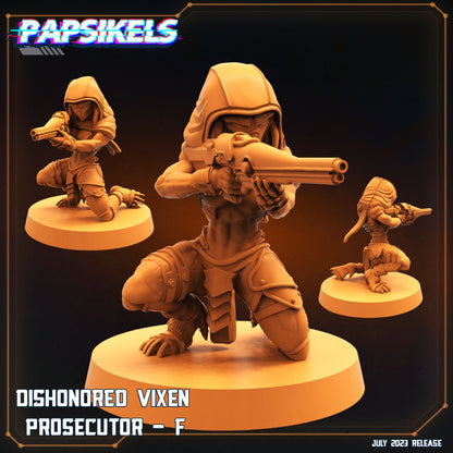 Vixen Prosecutors  -  Resin Miniature - Tabletop  miniature - Fantasy Miniature - 32mm - D&D -  Sci-fi Miniature - Papsikel