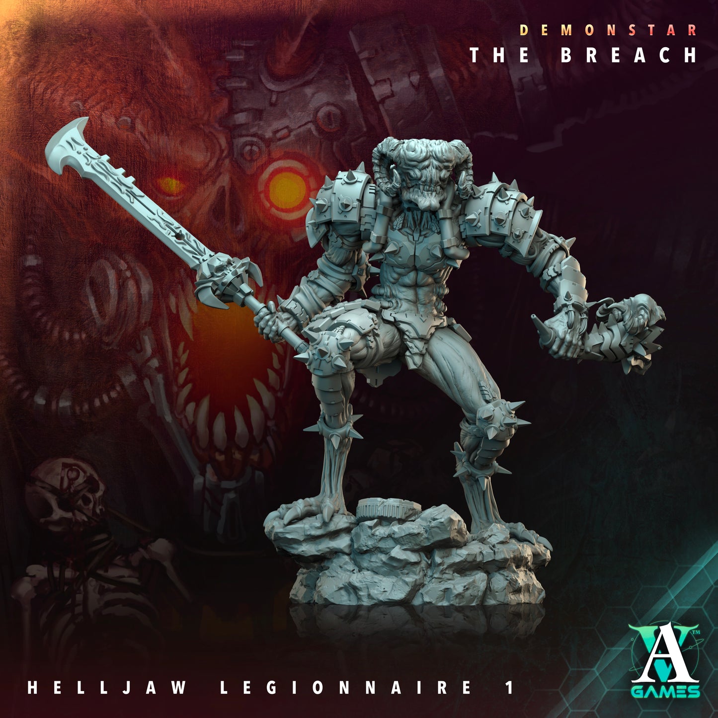 Helljaw Legionnaire - 3D Printed Miniature - Fantasy Miniature -Tabletop  Miniature - Tabletop Miniature - D&D