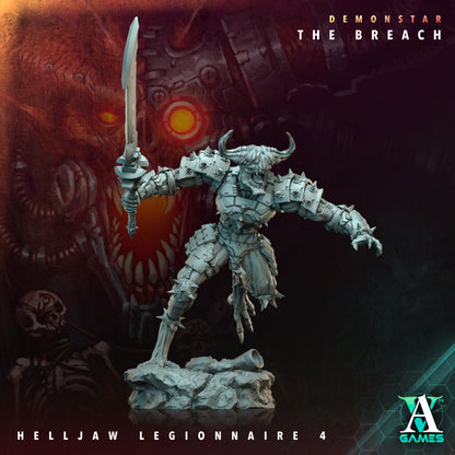 Helljaw Legionnaire - 3D Printed Miniature - Fantasy Miniature -Tabletop  Miniature - Tabletop Miniature - D&D