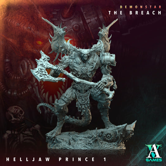 Helljaw Prince - 3D Printed Miniature - Fantasy Miniature -Tabletop  Miniature - Tabletop Miniature - D&D