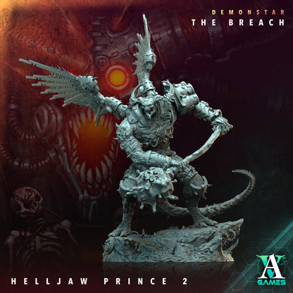 Helljaw Prince - 3D Printed Miniature - Fantasy Miniature -Tabletop  Miniature - Tabletop Miniature - D&D