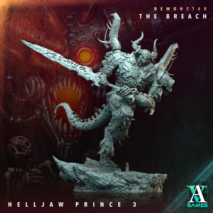 Helljaw Prince - 3D Printed Miniature - Fantasy Miniature -Tabletop  Miniature - Tabletop Miniature - D&D